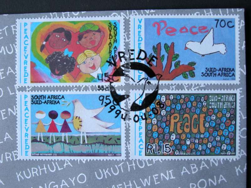 SOUTH AFRICA Cover - Peace: Children's Paintings 1994