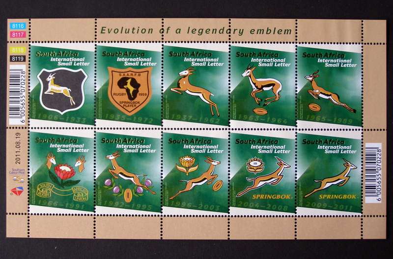 SOUTH AFRICA Mint Set - Evolution of the Springbok Emblem 2011