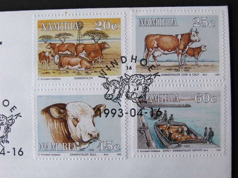 NAMIBIA Cover - Simmentaler Cattle 1993