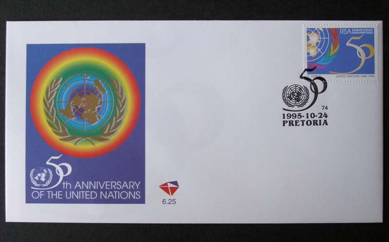 SOUTH AFRICA Cover - 50th Anniv. of United Nations 1995