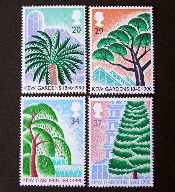 GREAT BRITAIN Mint* Set - 150th Anniv. of Kew Gardens 1990 //Trees