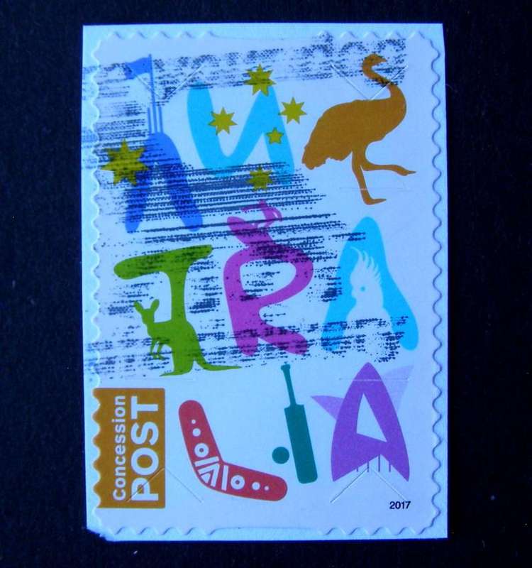 AUSTRALIA (Self-Adhesive on Piece) - Concession Post 2017
