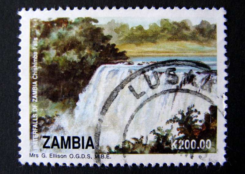 ZAMBIA - Waterfalls 1993
