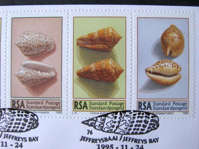 SOUTH AFRICA Cover - Sea Shells 1995