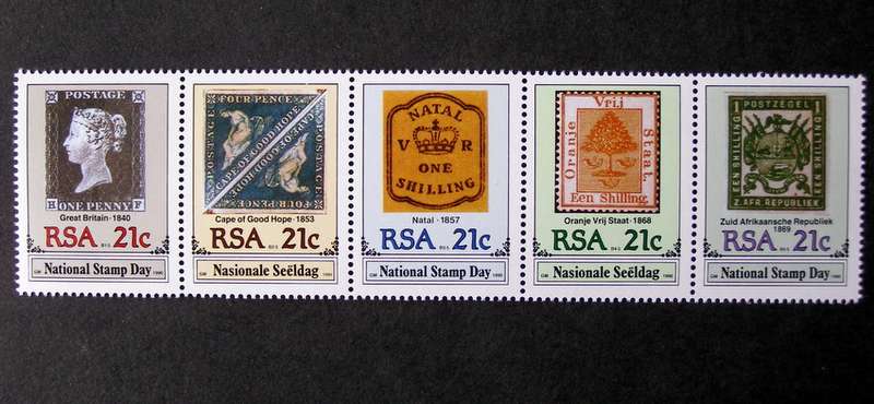 SOUTH AFRICA Mint Set - National Stamp Day 1990