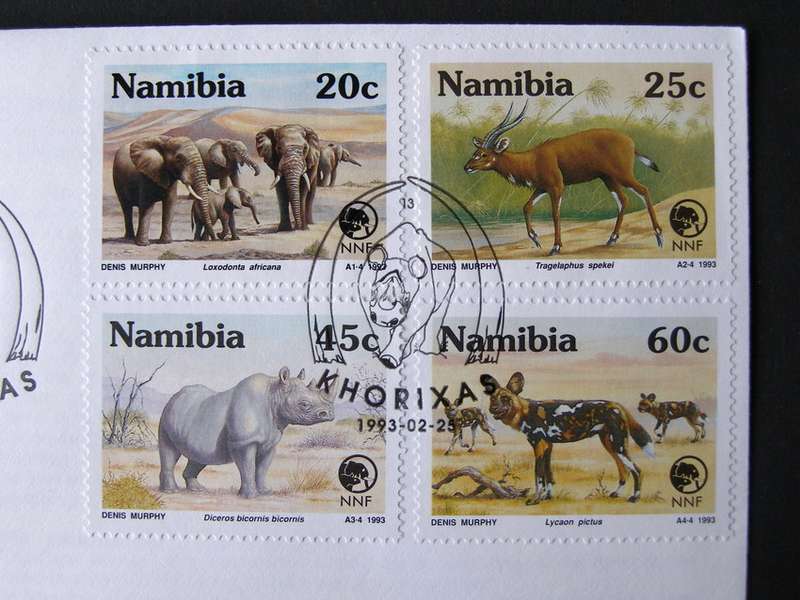 NAMIBIA Cover - Rare and Endangered Animals 1993