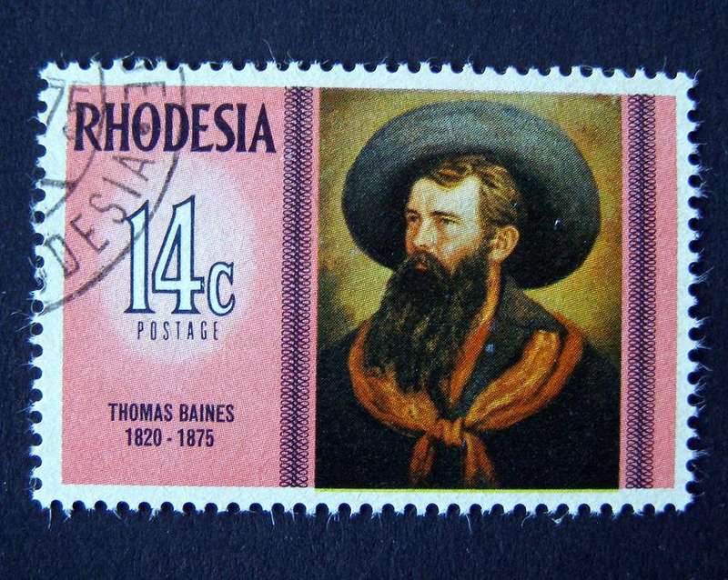 RHODESIA - Famous Rhodesians: Thomas Baines 1975