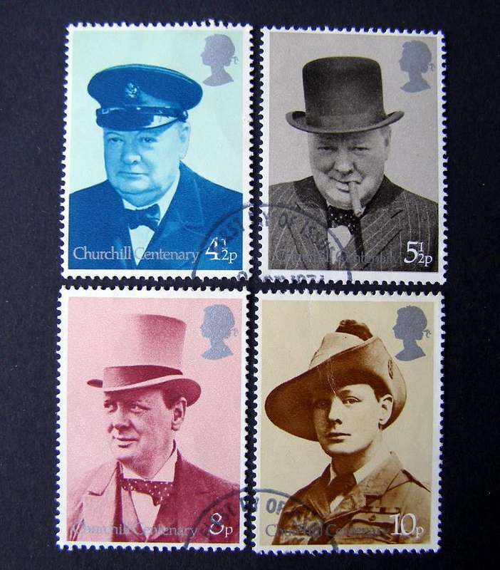 GREAT BRITAIN Set (First Day Cancel) - Birth Centenary of Winston Churchill 1974