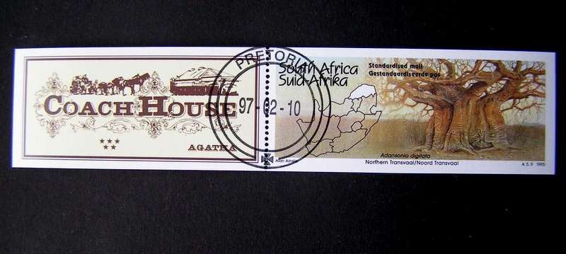 SOUTH AFRICA Miniature Sheet (CTO) - Agatha Coach House 1997