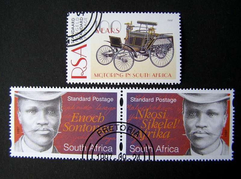 SOUTH AFRICA (CTO) - Enoch Sontonga/National Anthem & Motoring in SA 1997