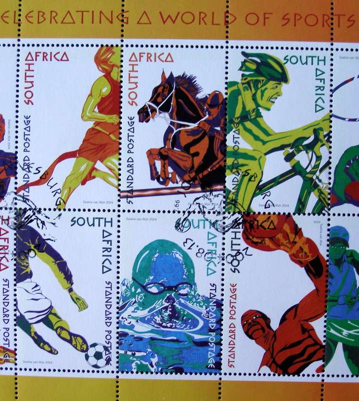 SOUTH AFRICA Set (CTO) - Celebrating the World of Sports 2004