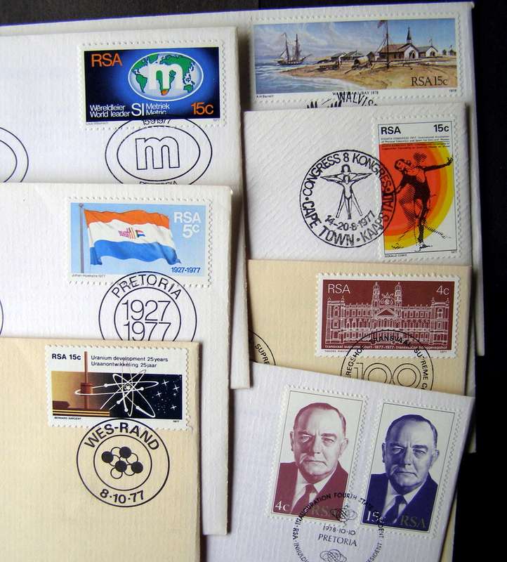 SOUTH AFRICA Covers - Assorted 1977/78