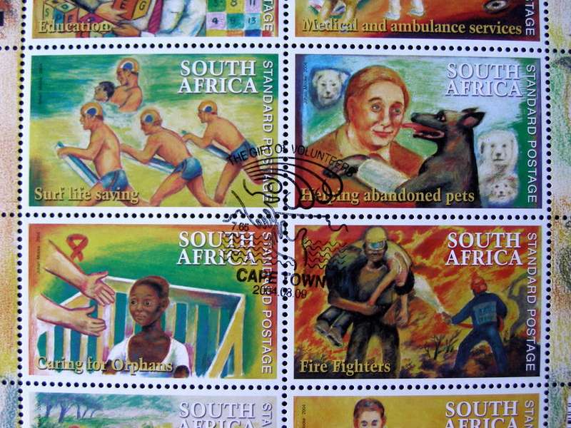 SOUTH AFRICA Set (CTO) - The Gift from Volunteers 2004