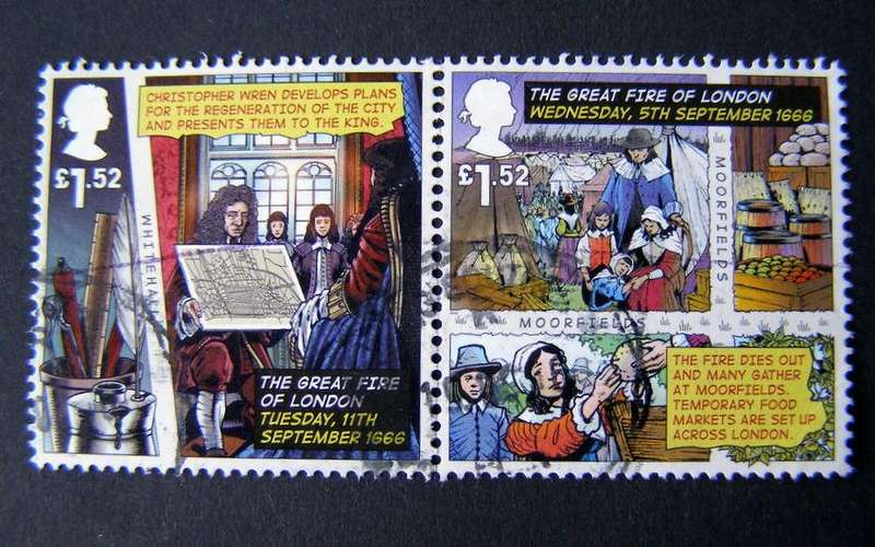 GREAT BRITAIN - 350th Anniv. of the Great Fire of London 2016
