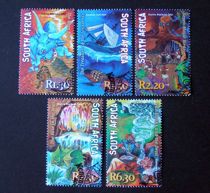 SOUTH AFRICA Set (CTO) - Myths and Legends 2001
