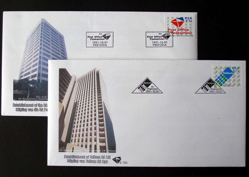 SOUTH AFRICA Cover Set - Post Office/Telkom 1991