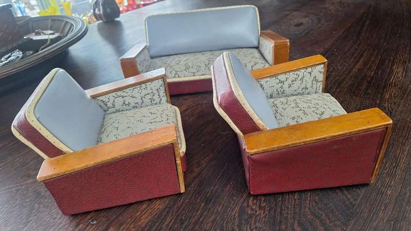 Art Deco Lounge Suite (Minature 3 pcs)