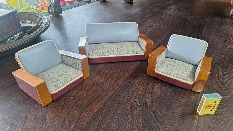 Art Deco Lounge Suite (Minature 3 pcs)