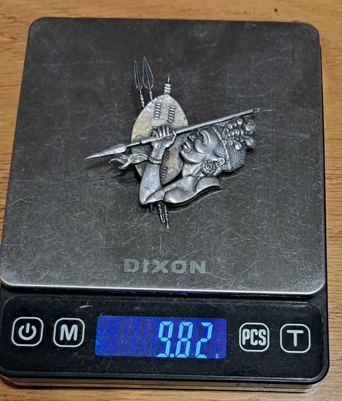Silver brooch