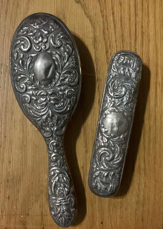 Sterling Siver brush set