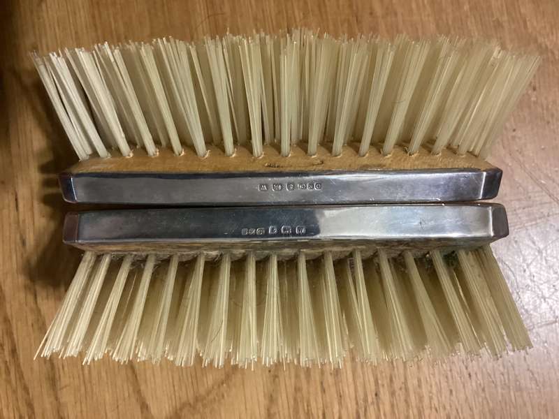 Sterling Silver boxed brushes