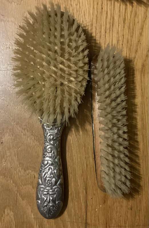 Sterling Siver brush set