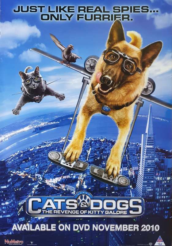 Original Movie Poster - Cats & Dogs : The Revenge of Kitty Galore
