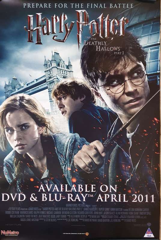 Original Movie Poster - Harry Potter and The Deathly Hallows Part 1