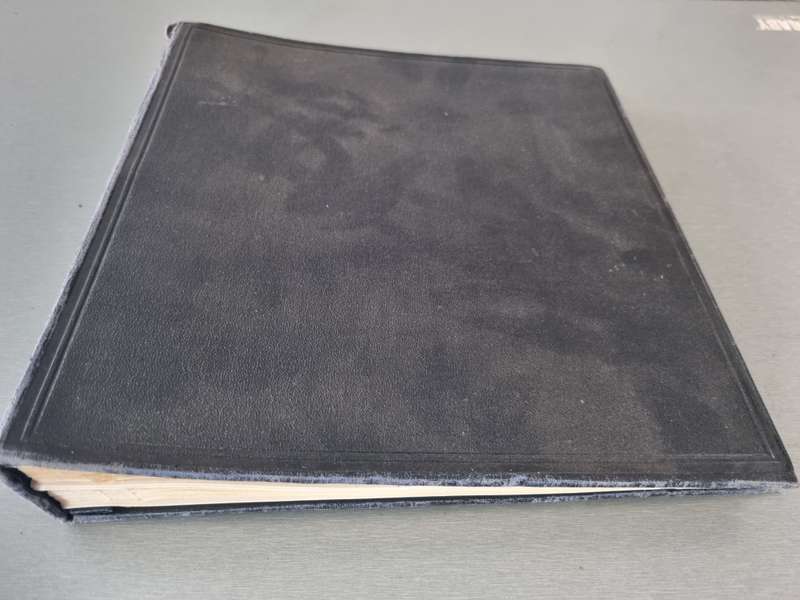 LEAF ALBUM 2ND HAND WITH CZECHOSLOVAKIA 1919-1961 ON PAGES. NOT ALL PICTURED. 90+ PAGES. NB PLS READ