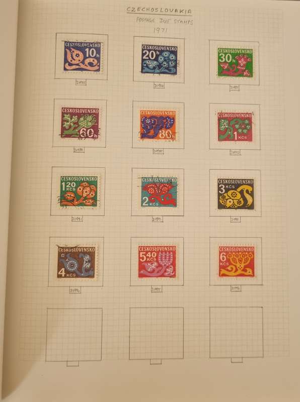 LEAF ALBUM 2ND HAND WITH CZECHOSLOVAKIA 1919-1961 ON PAGES. NOT ALL PICTURED. 90+ PAGES. NB PLS READ