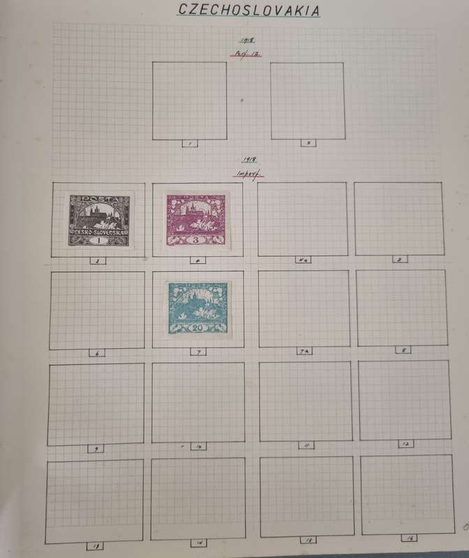 LEAF ALBUM 2ND HAND WITH CZECHOSLOVAKIA 1919-1961 ON PAGES. NOT ALL PICTURED. 90+ PAGES. NB PLS READ