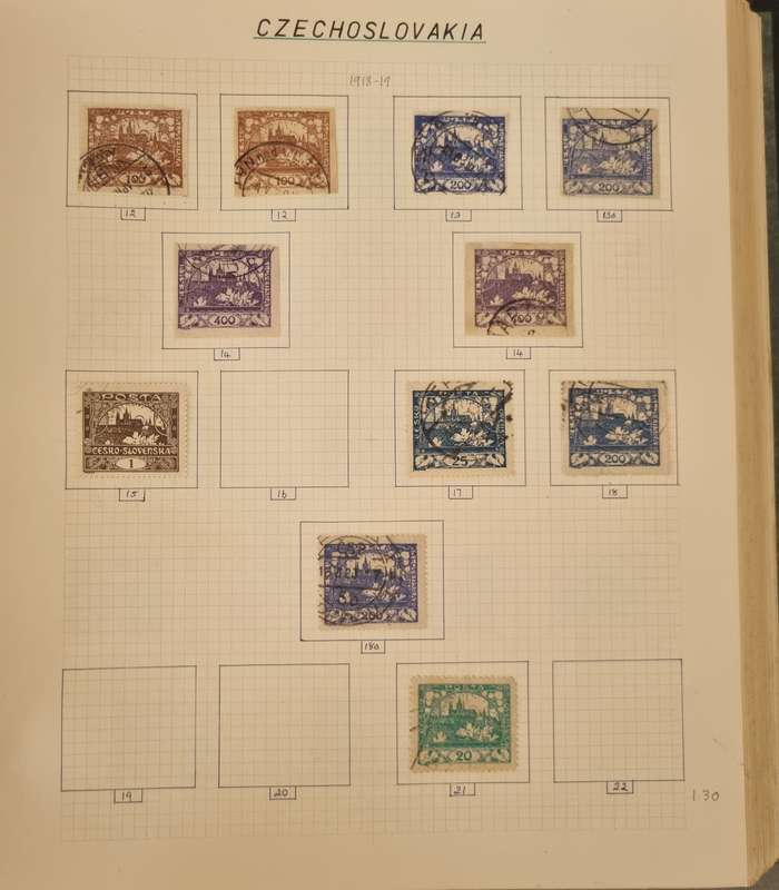 LEAF ALBUM 2ND HAND WITH CZECHOSLOVAKIA 1919-1961 ON PAGES. NOT ALL PICTURED. 90+ PAGES. NB PLS READ