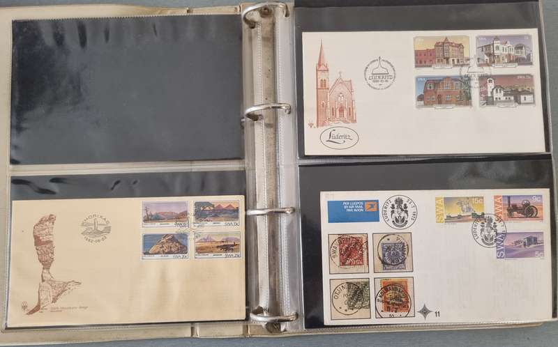 (X2) FDC ALBUMS 2ND HAND WITH SWA FDCs ETC. AS PER IMAGES. NB: PLEASE READ BELOW!!!