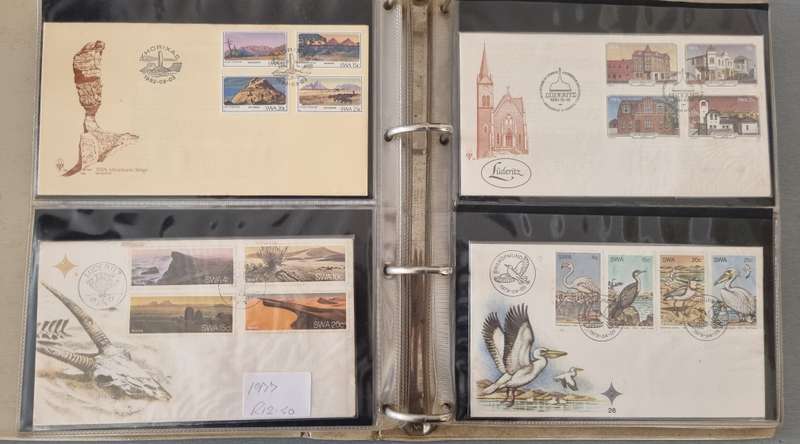 (X2) FDC ALBUMS 2ND HAND WITH SWA FDCs ETC. AS PER IMAGES. NB: PLEASE READ BELOW!!!