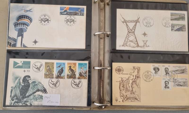 (X2) FDC ALBUMS 2ND HAND WITH SWA FDCs ETC. AS PER IMAGES. NB: PLEASE READ BELOW!!!
