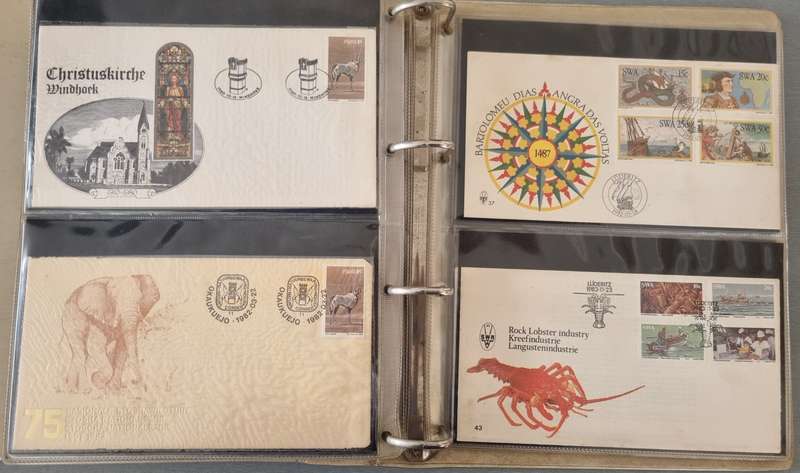 (X2) FDC ALBUMS 2ND HAND WITH SWA FDCs ETC. AS PER IMAGES. NB: PLEASE READ BELOW!!!