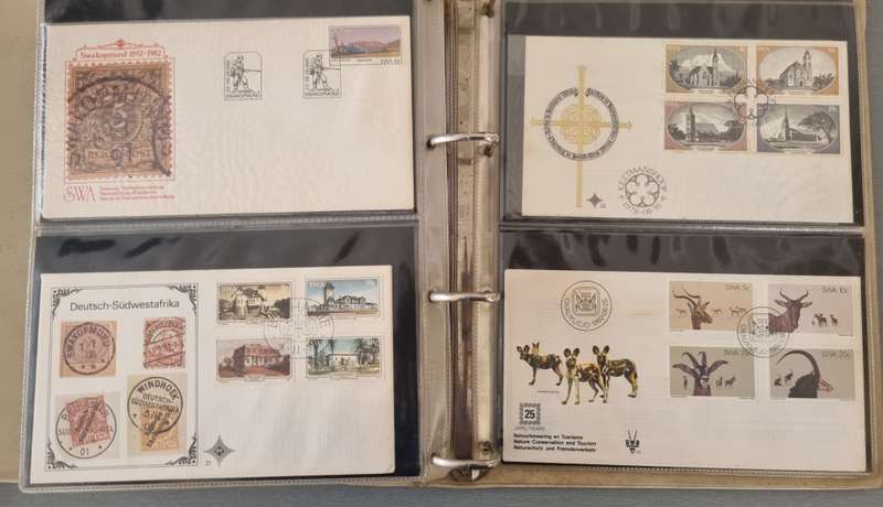(X2) FDC ALBUMS 2ND HAND WITH SWA FDCs ETC. AS PER IMAGES. NB: PLEASE READ BELOW!!!
