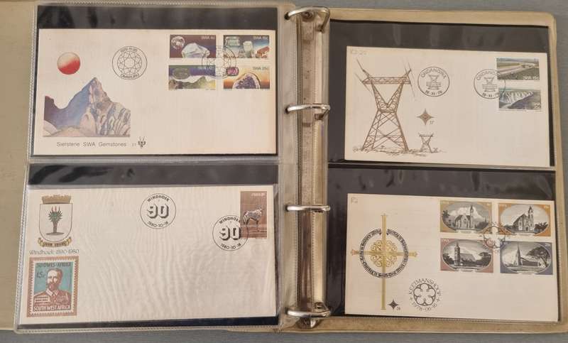 (X2) FDC ALBUMS 2ND HAND WITH SWA FDCs ETC. AS PER IMAGES. NB: PLEASE READ BELOW!!!