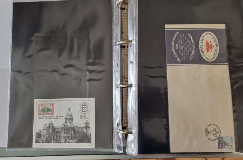 RING BINDER WITH MANY RSA SPECIAL COMMEMORATIVE COVERS ETC. AS PER IMAGES. NB: PLEASE READ!!