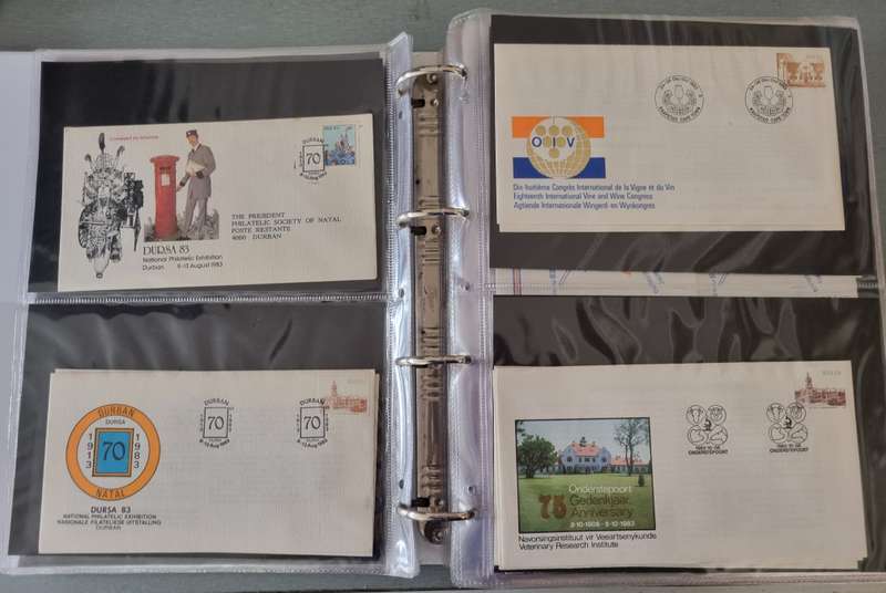 RING BINDER WITH MANY RSA SPECIAL COMMEMORATIVE COVERS ETC. AS PER IMAGES. NB: PLEASE READ!!