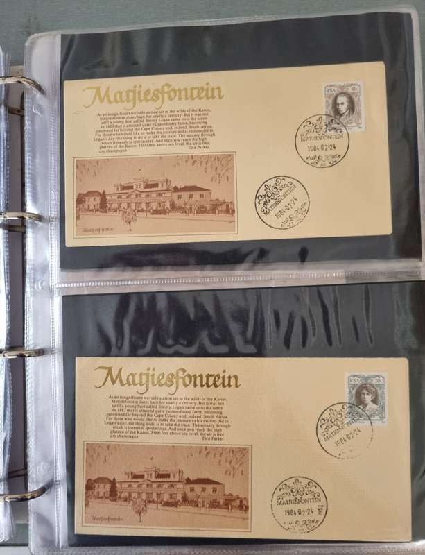 RING BINDER WITH MANY RSA SPECIAL COMMEMORATIVE COVERS ETC. AS PER IMAGES. NB: PLEASE READ!!