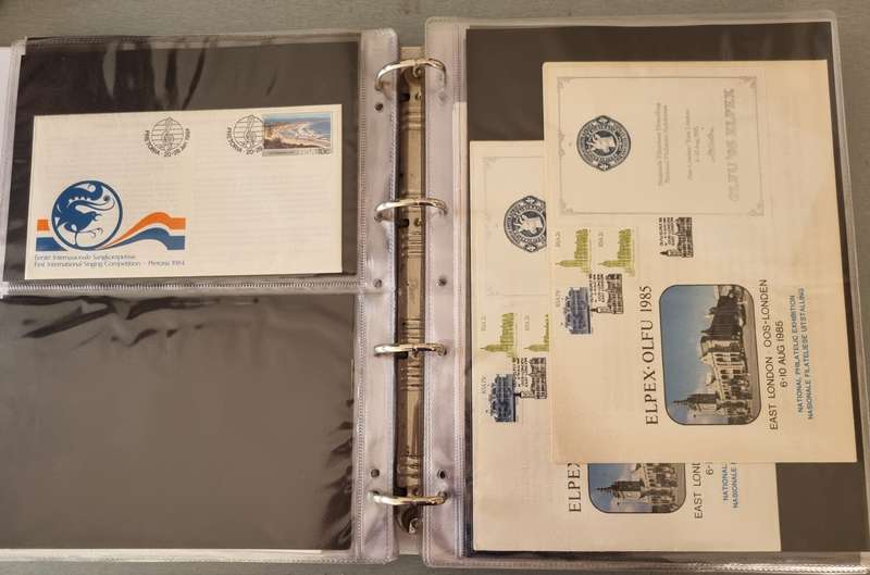 RING BINDER WITH MANY RSA SPECIAL COMMEMORATIVE COVERS ETC. AS PER IMAGES. NB: PLEASE READ!!