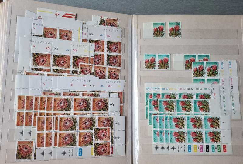 RED ALBUM 2ND HAND WITH MANY RSA 3RD DEF PROTEA CONTROLS ETC + 4TH DEF BUILDINGS. NB: READ BELOW!!!