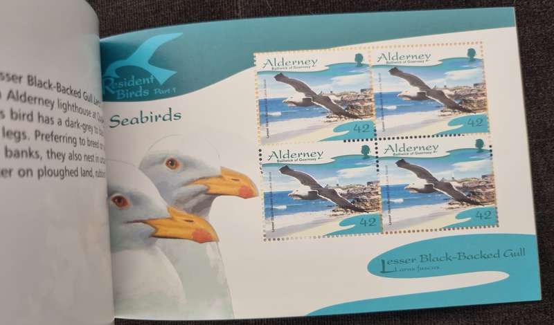 ALDERNEY (GUERNSEY) 2006 RESIDENT BIRDS PART 1 - SEABIRDS MINT AND COMPLETE. ASB16. LOVELY ITEM.