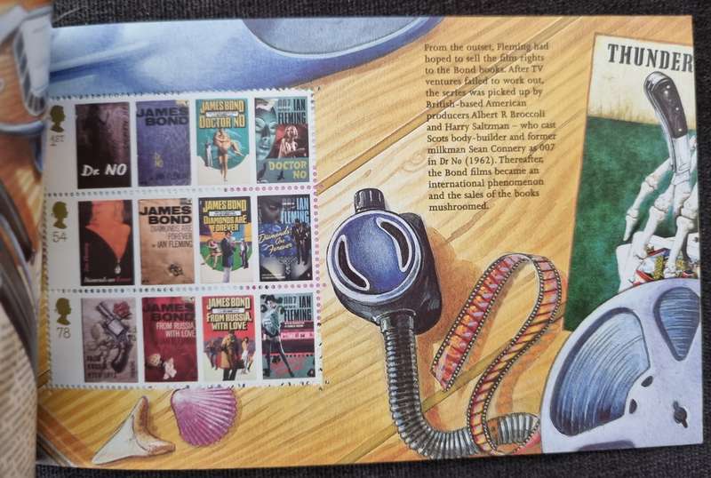 GB 2008 IAN FLEMING'S JAMES BOND MINT AND COMPLETE BOOKLET. SG DX41. AS PER IMAGES. CV GBP 19.