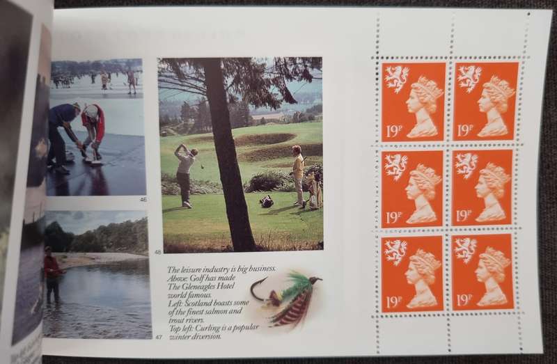 GB 1989 `THE SCOTS CONNECTION` PRESTIGE 5 POUND BOOKLET MINT. SGDX10. CV GBP 24.