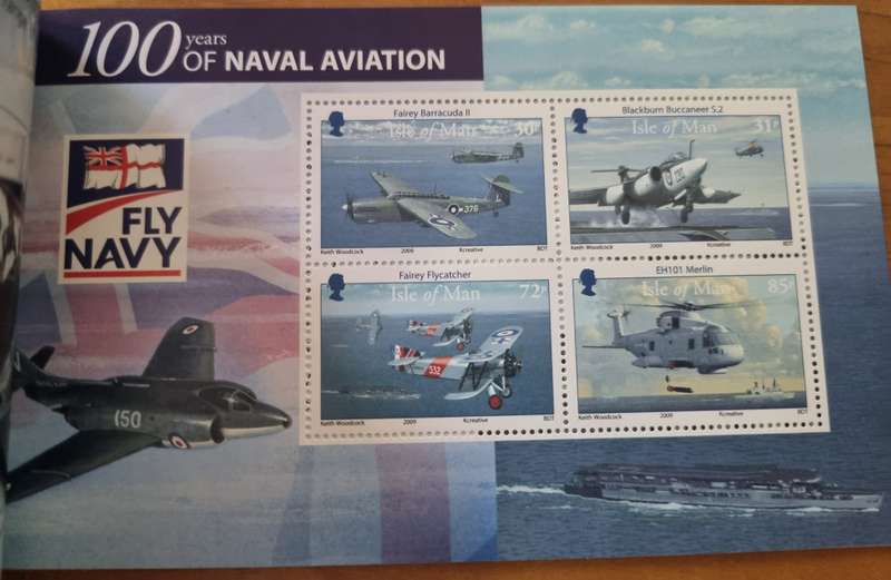 ISLE OF MAN 2009 CENTENARY OF NAVAL AVIATION MINT BOOKLET. SB71. AS PER IMAGES. LOVELY THEMATIC ITEM