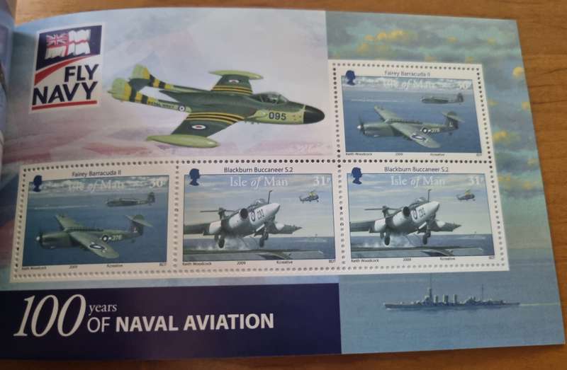 ISLE OF MAN 2009 CENTENARY OF NAVAL AVIATION MINT BOOKLET. SB71. AS PER IMAGES. LOVELY THEMATIC ITEM
