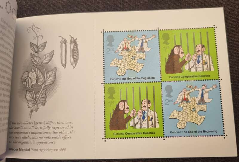 GB 2003 MICROCOSMOS 50TH ANN OF DISCOVERY OF DNA MINT BOOKLET. SG DX30. CV GBP 28.
