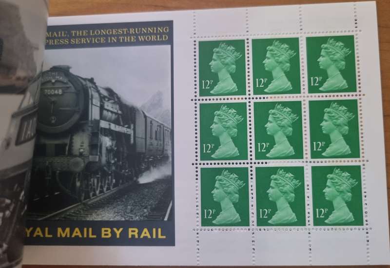 GB 1986 `The story of British rail` mint and complete booklet. SG dx7 - as per images.
